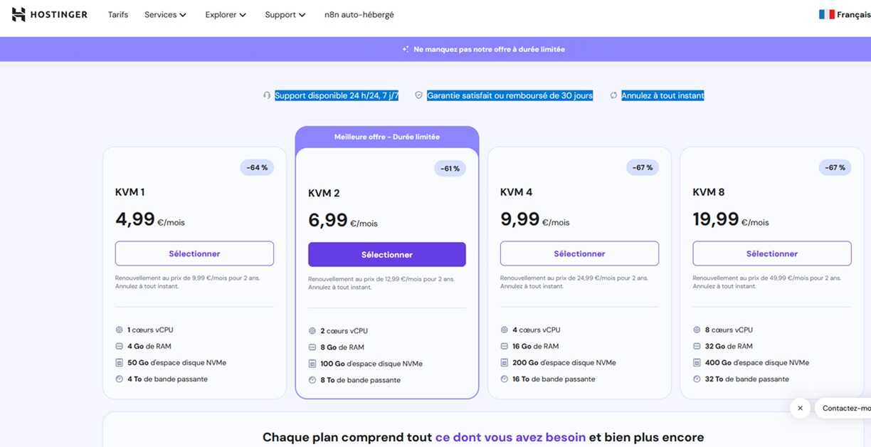 n8n 01 02 choix vps